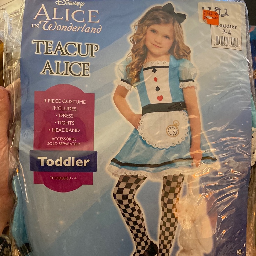 Alice in Wonderland Teacup Alice Toddler girl costume 3/4T